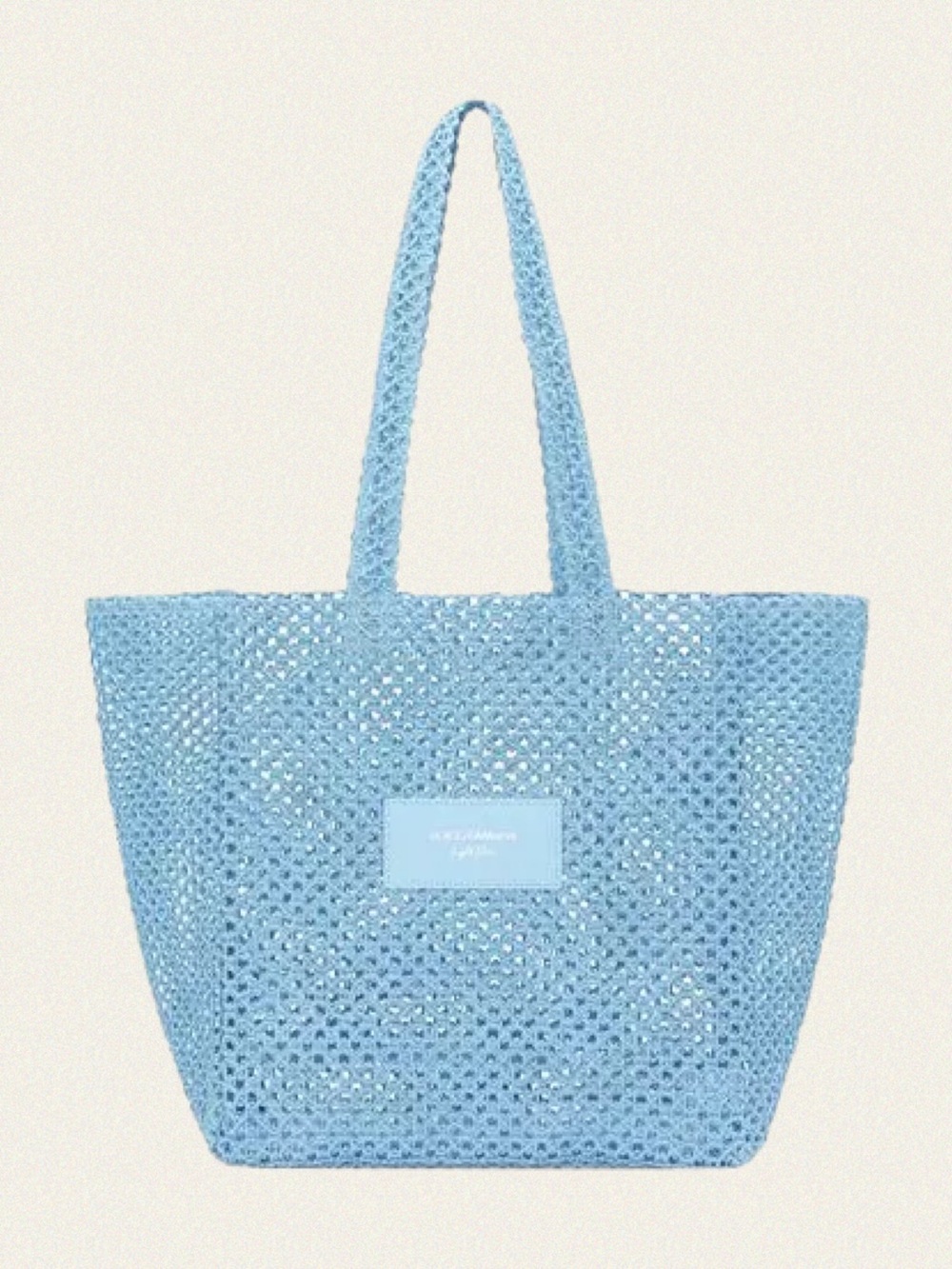 Dolce & Gabbana Light Blue Raffia Tote Bag